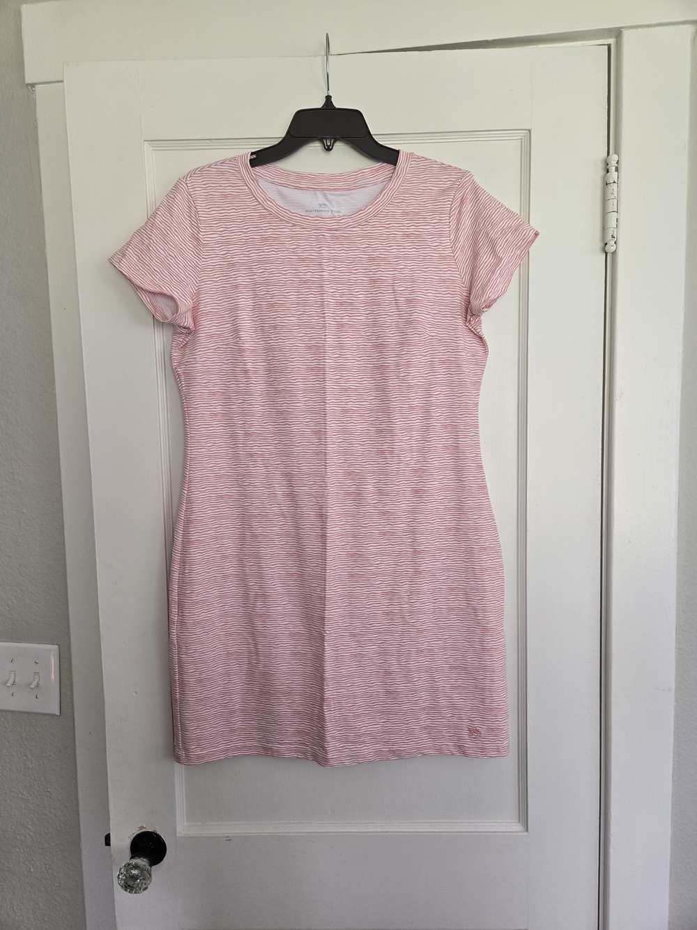 Southern Tide Pink & White Striped Mini Dress